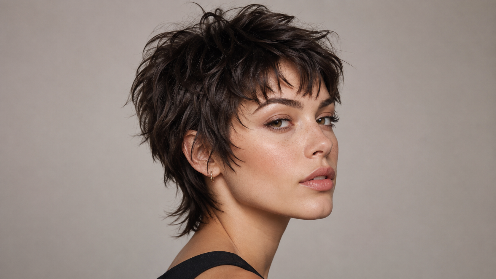 Textured Pixie Wolf Cut Crop